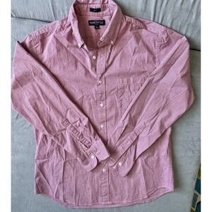 J Crew Men's Casual Red Button Down Shirt Size L